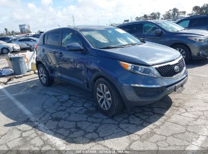 2016 KIA SPORTAGE LX Blue  Gasoline KNDPB3ACXG7838993 photo #1