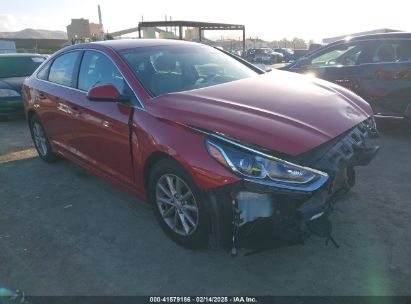 2019 HYUNDAI SONATA SE Red  Gasoline 5NPE24AF8KH790289 photo #1