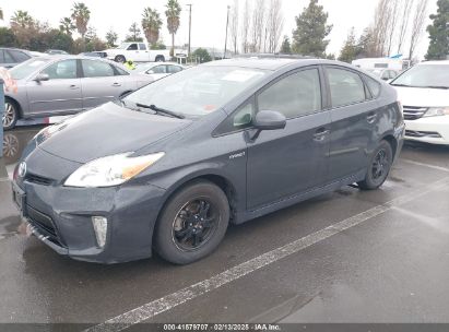 2014 TOYOTA PRIUS TWO Gray  Hybrid JTDKN3DU3E0391452 photo #3