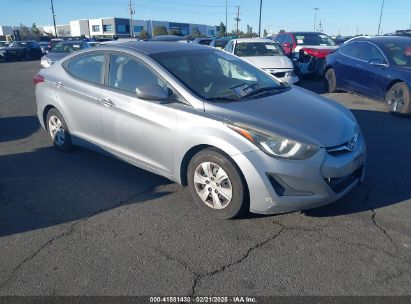 2016 HYUNDAI ELANTRA SE Silver  Gasoline 5NPDH4AE8GH693246 photo #1