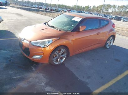 2013 HYUNDAI VELOSTER BASE W/BLACK Orange  Gasoline KMHTC6AD8DU174725 photo #3