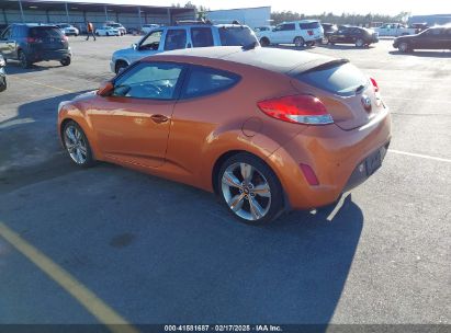 2013 HYUNDAI VELOSTER BASE W/BLACK Orange  Gasoline KMHTC6AD8DU174725 photo #4