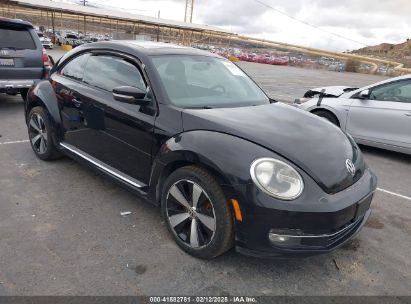 2012 VOLKSWAGEN BEETLE 2.0T TURBO Black  Gasoline 3VWVA7AT9CM626598 photo #1