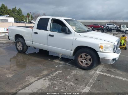 2007 DODGE RAM 1500 SLT White  Gasoline 1D7HA18N27S238801 photo #1