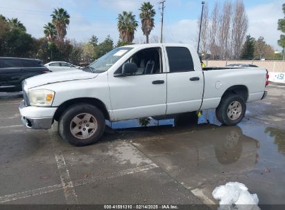 2007 DODGE RAM 1500 SLT White  Gasoline 1D7HA18N27S238801 photo #3