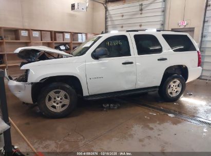 2007 CHEVROLET TAHOE LS White  Flexible Fuel 1GNFC13067R231579 photo #3