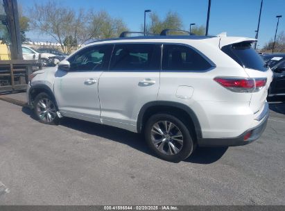 2015 TOYOTA HIGHLANDER XLE V6 White  Gasoline 5TDKKRFH4FS065945 photo #4