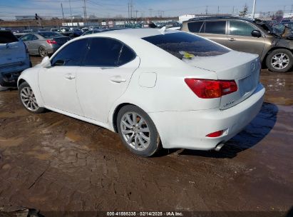 2008 LEXUS IS 250 White  gas JTHCK262982026753 photo #4