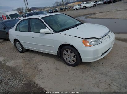 2002 HONDA CIVIC EX White  Gasoline 1HGES26762L079807 photo #1