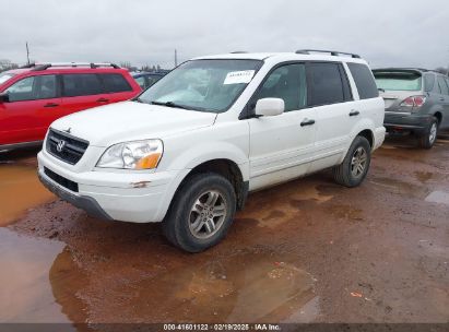 2003 HONDA PILOT EX-L White  Gasoline 2HKYF18583H604491 photo #3