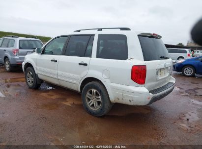 2003 HONDA PILOT EX-L White  Gasoline 2HKYF18583H604491 photo #4