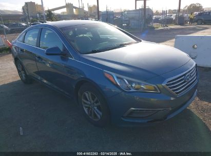 2015 HYUNDAI SONATA SE Blue  Gasoline 5NPE24AF6FH162236 photo #1