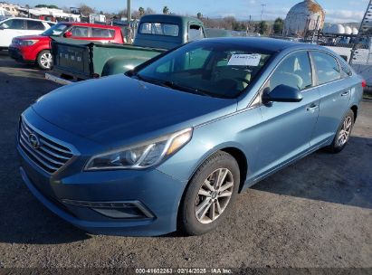 2015 HYUNDAI SONATA SE Blue  Gasoline 5NPE24AF6FH162236 photo #3