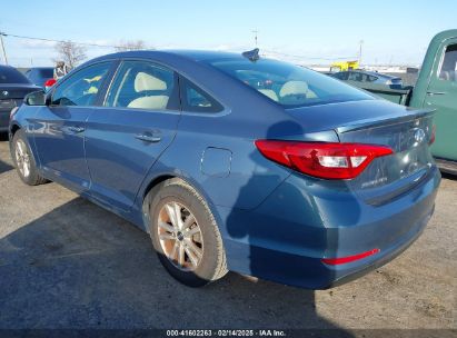 2015 HYUNDAI SONATA SE Blue  Gasoline 5NPE24AF6FH162236 photo #4