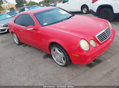 2001 MERCEDES-BENZ CLK 320 Red  Gasoline WDBLJ65G31F180395 photo #1