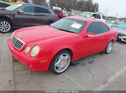 2001 MERCEDES-BENZ CLK 320 Red  Gasoline WDBLJ65G31F180395 photo #3