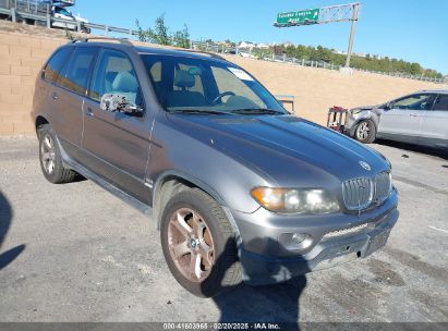 2004 BMW X5 3.0I Gray  Gasoline 5UXFA13574LU27277 photo #1