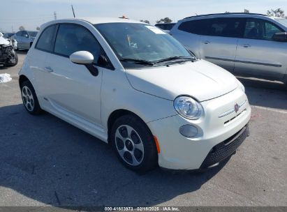 2014 FIAT 500E BATTERY ELECTRIC White  Electric 3C3CFFGEXET172812 photo #1