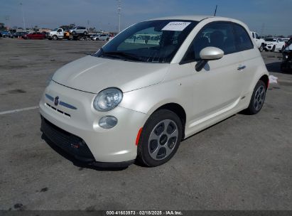 2014 FIAT 500E BATTERY ELECTRIC White  Electric 3C3CFFGEXET172812 photo #3