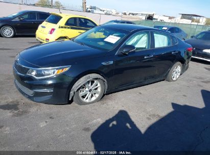 2016 KIA OPTIMA LX Black  Gasoline 5XXGT4L31GG098936 photo #3