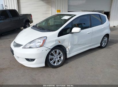 2010 HONDA FIT SPORT White  Other JHMGE8H4XAC017957 photo #3