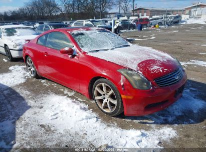 2004 INFINITI G35 Red  Gasoline JNKCV54E14M822580 photo #1