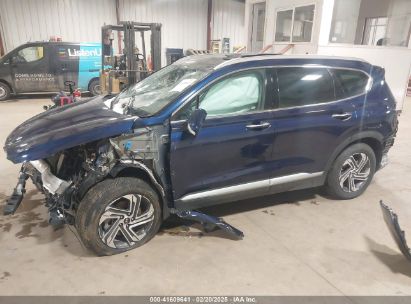 2022 HYUNDAI SANTA FE SEL Blue  Gasoline 5NMS34AJXNH475791 photo #3