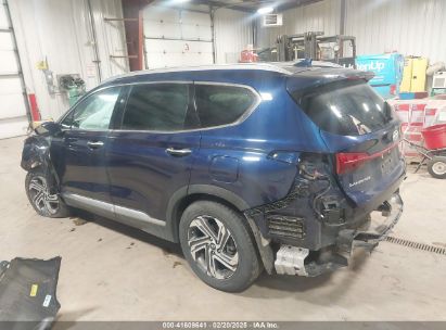 2022 HYUNDAI SANTA FE SEL Blue  Gasoline 5NMS34AJXNH475791 photo #4