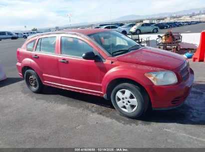 2007 DODGE CALIBER Red  Gasoline 1B3HB28B57D506636 photo #1