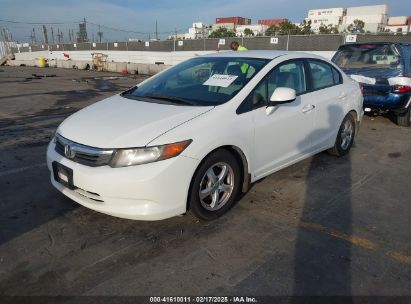 2012 HONDA CIVIC NATURAL GAS White  Other 19XFB5F52CE002347 photo #3