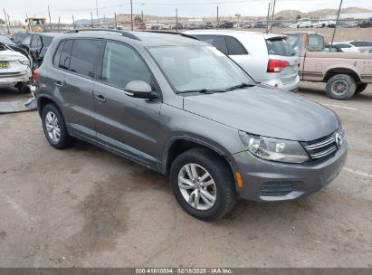 2016 VOLKSWAGEN TIGUAN S Gray  Gasoline WVGAV7AX1GW513934 photo #1