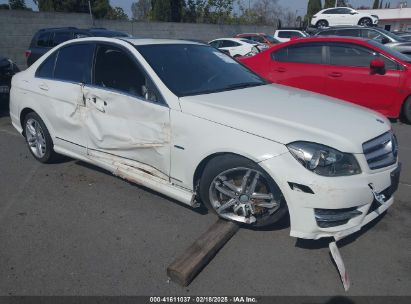 2012 MERCEDES-BENZ C 250 LUXURY/SPORT White  Gasoline WDDGF4HB5CR234456 photo #1