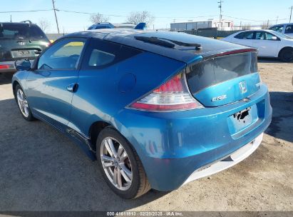 2011 HONDA CR-Z EX Blue  Hybrid JHMZF1D64BS010742 photo #4