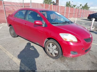 2011 TOYOTA YARIS Red  Gasoline JTDBT4K33B1400632 photo #1