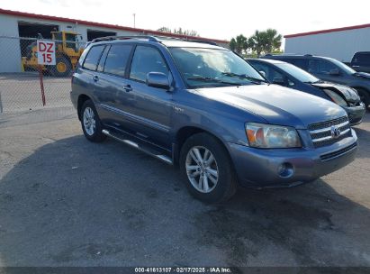 2006 TOYOTA HIGHLANDER HYBRID LIMITED V6 Blue  Hybrid JTEDW21A360002249 photo #1