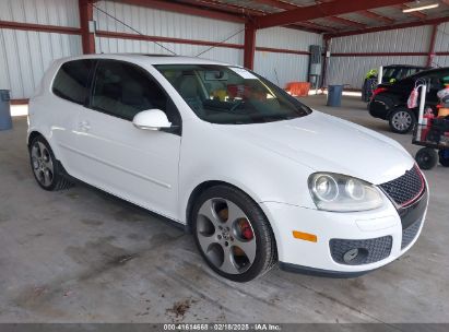 2009 VOLKSWAGEN GTI 2-DOOR White  Gasoline WVWFV71K49W140003 photo #1