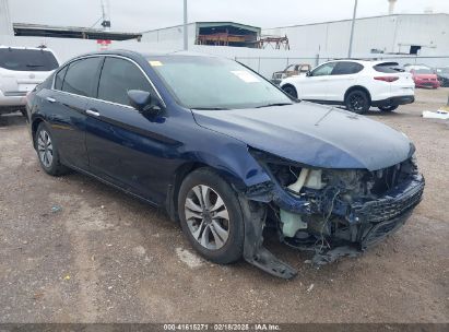 2013 HONDA ACCORD LX Blue  Gasoline 1HGCR2F36DA109807 photo #1