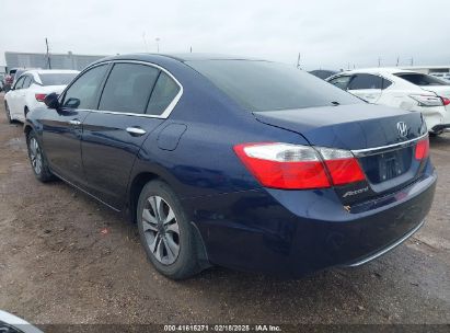 2013 HONDA ACCORD LX Blue  Gasoline 1HGCR2F36DA109807 photo #4