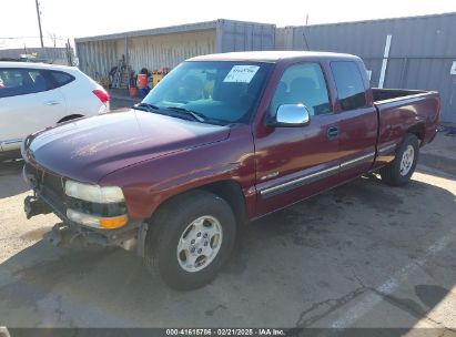 2000 CHEVROLET SILVERADO 1500 LS Burgundy  Gasoline 1GCEC19V6YZ114125 photo #3