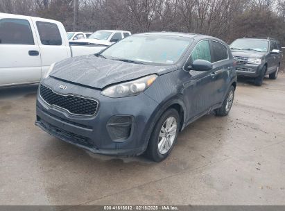 2017 KIA SPORTAGE LX Navy  Gasoline KNDPM3AC6H7148136 photo #3