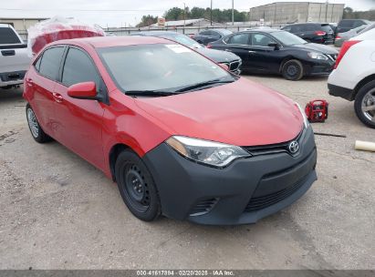 2016 TOYOTA COROLLA LE Red  Gasoline 5YFBURHEXGP543700 photo #1