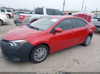 2016 TOYOTA COROLLA LE Red  Gasoline 5YFBURHEXGP543700 photo #3