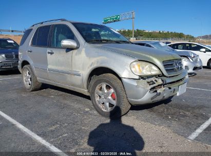 2003 MERCEDES-BENZ ML 500 Silver  Gasoline 4JGAB75E83A379674 photo #1