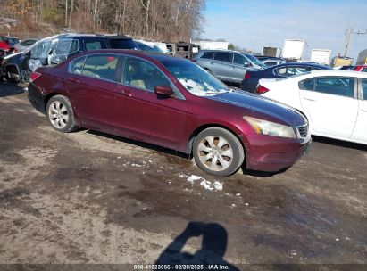 2008 HONDA ACCORD 2.4 EX-L Red  Gasoline 1HGCP26888A149197 photo #1