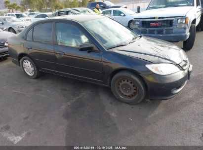 2004 HONDA CIVIC LX Black  Gasoline 2HGES16564H561900 photo #1