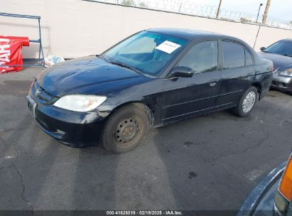 2004 HONDA CIVIC LX Black  Gasoline 2HGES16564H561900 photo #3