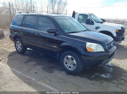 2005 HONDA PILOT EX-L Black  Gasoline 2HKYF18605H545609 photo #1