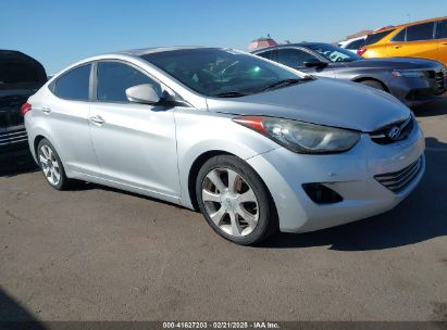 2012 HYUNDAI ELANTRA LIMITED Silver  Gasoline 5NPDH4AE4CH099117 photo #1