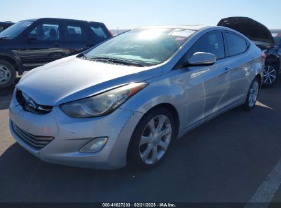 2012 HYUNDAI ELANTRA LIMITED Silver  Gasoline 5NPDH4AE4CH099117 photo #3