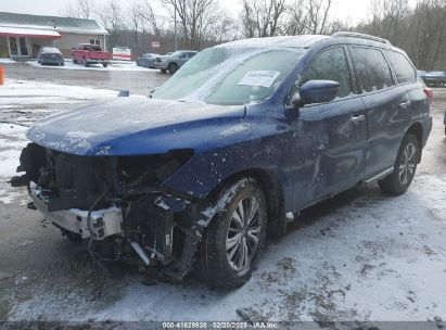 2017 NISSAN PATHFINDER S Blue  Gasoline 5N1DR2MMXHC914276 photo #3